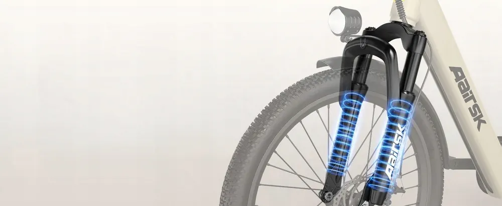 Modello Aairsk SU7, bici elettrica con NFC e batteria rimovibile
