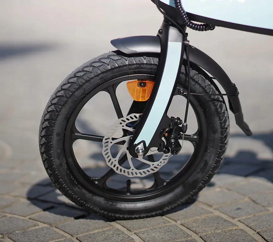 Ruota da 16 pollici della bici elettrica DYU C2 48V 7.5Ah