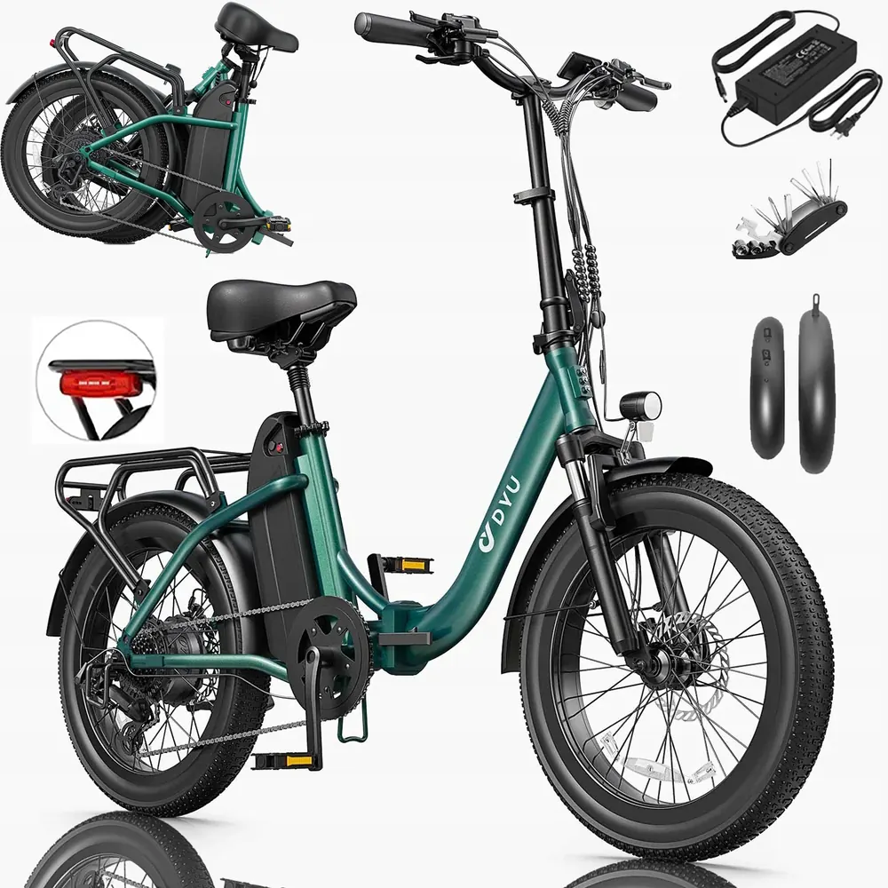 E-bike DYU C9 pieghevole con motore 250W e autonomia 150km