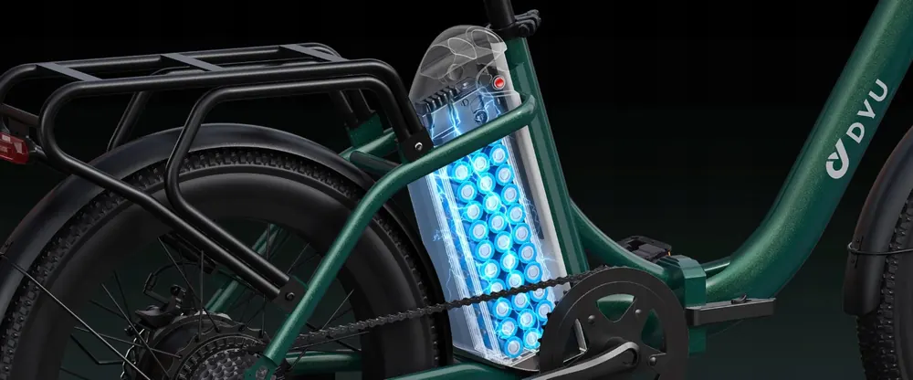 Bici elettrica DYU C9 con telaio pieghevole e motore 250W