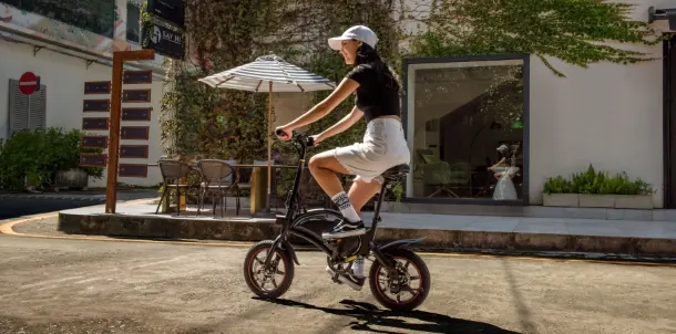 Bici elettrica pieghevole DYU D3F adatta per utenti da 150 a 185 cm