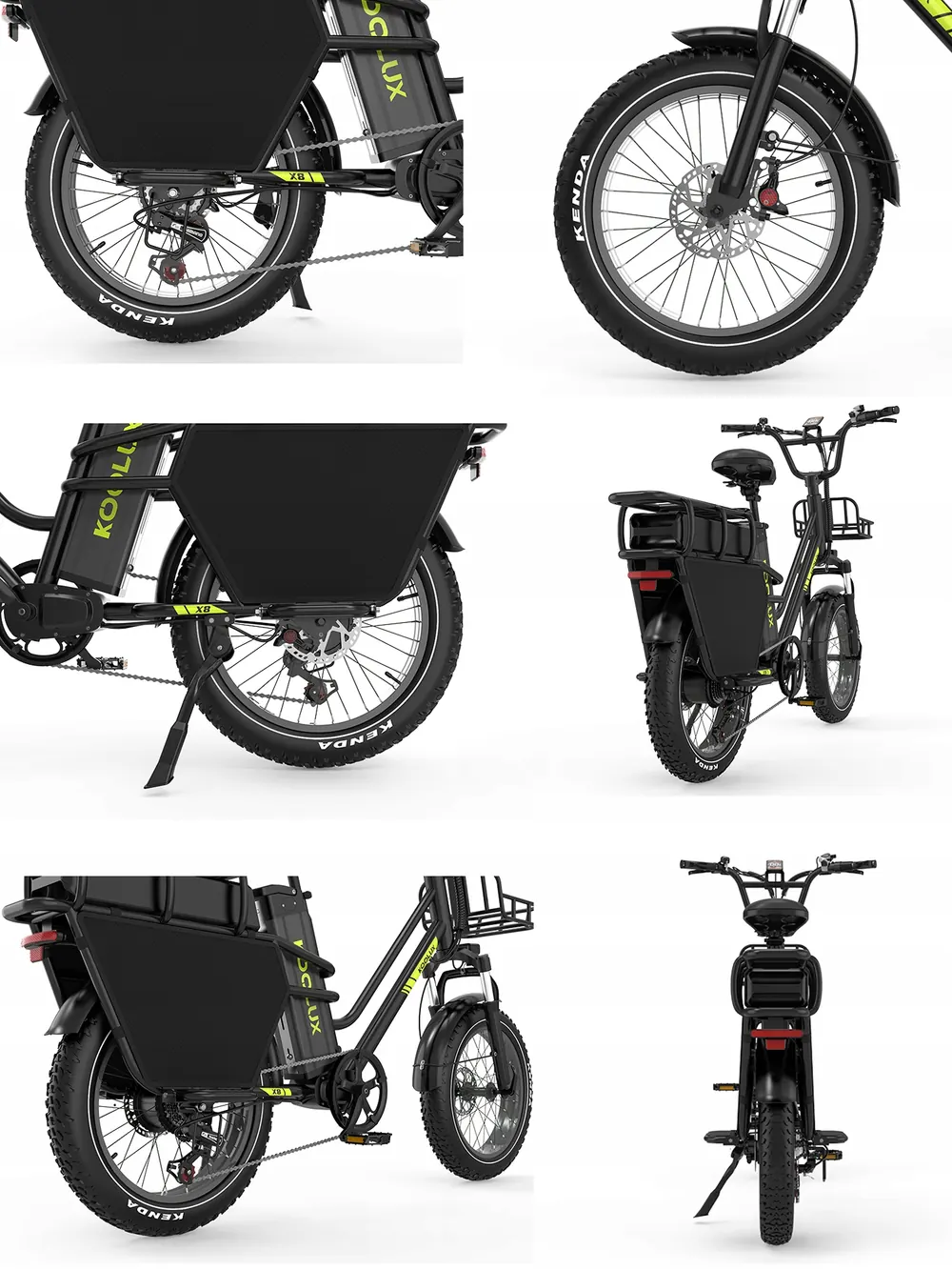 Modello Koolux X8 con doppia batteria 30Ah+35Ah per 220 km di autonomia
