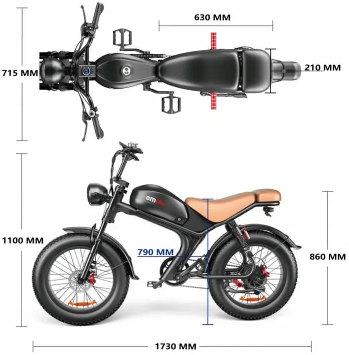 Codice produttore EMOKO C93 1000W 55km/h 48V20AH per bici elettrica