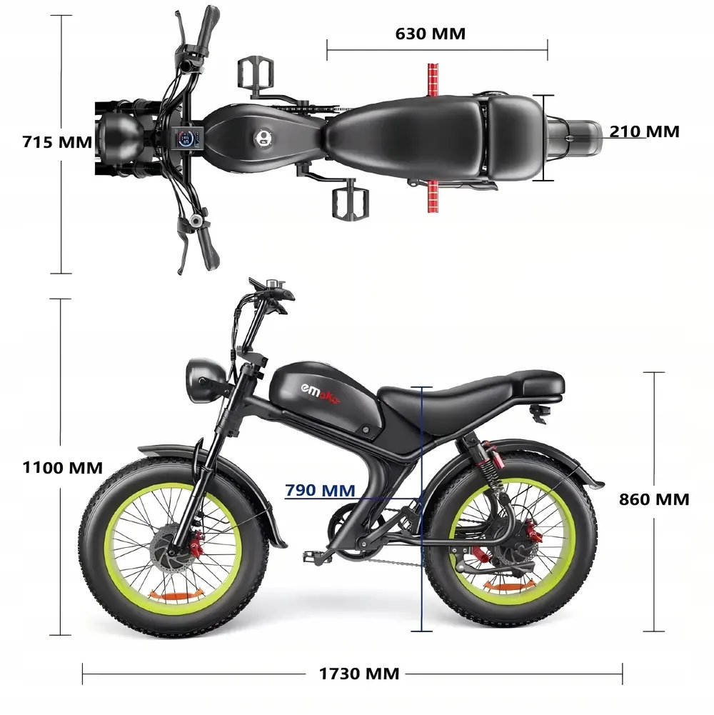 Emoko C93 con doppio motore 2000w e batteria 23ah per 75km di autonomia