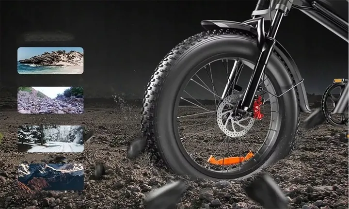 Motore elettrico da 250W sulla ruota posteriore della EMOKO C99