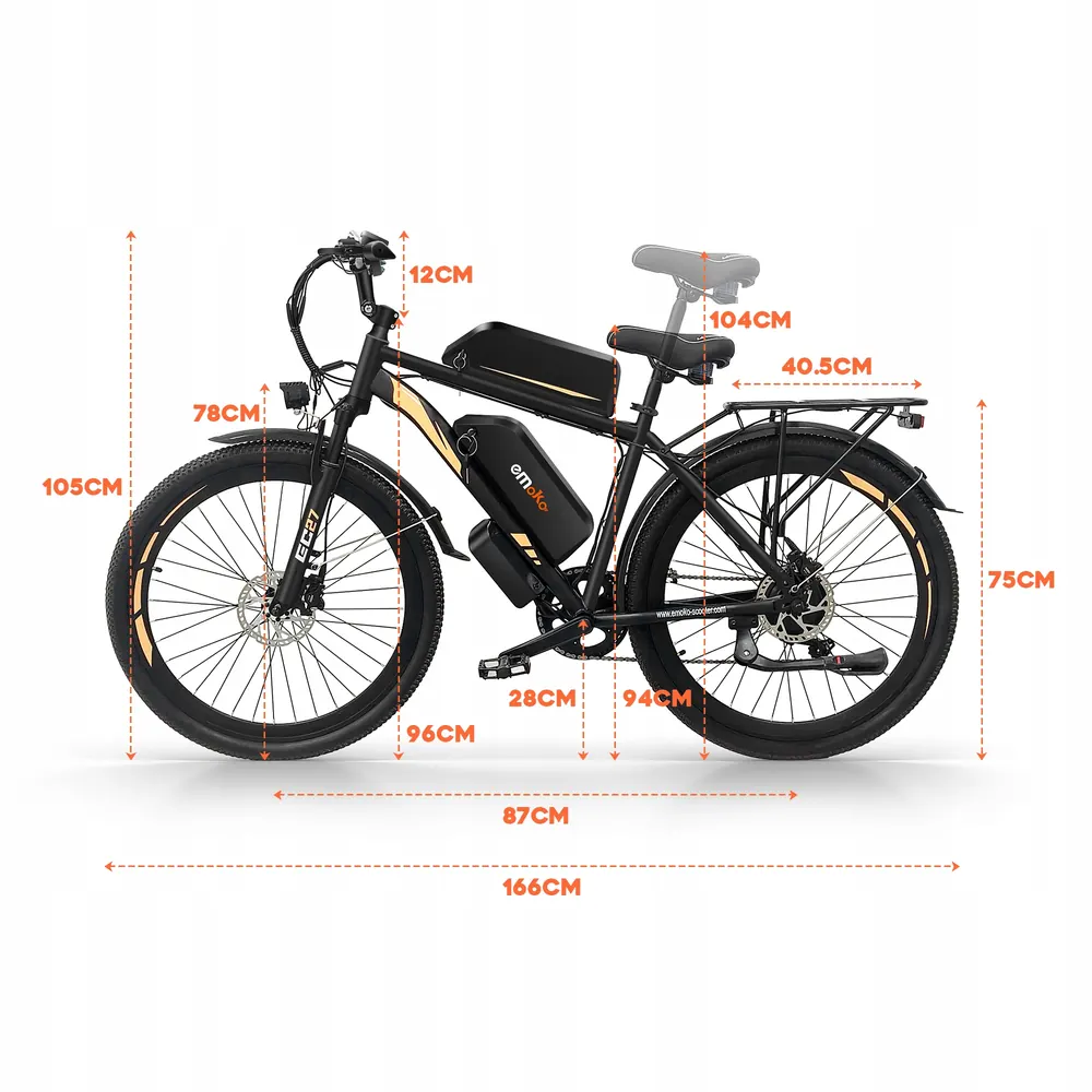 Telaio in alluminio della bici elettrica EMOKO EC27