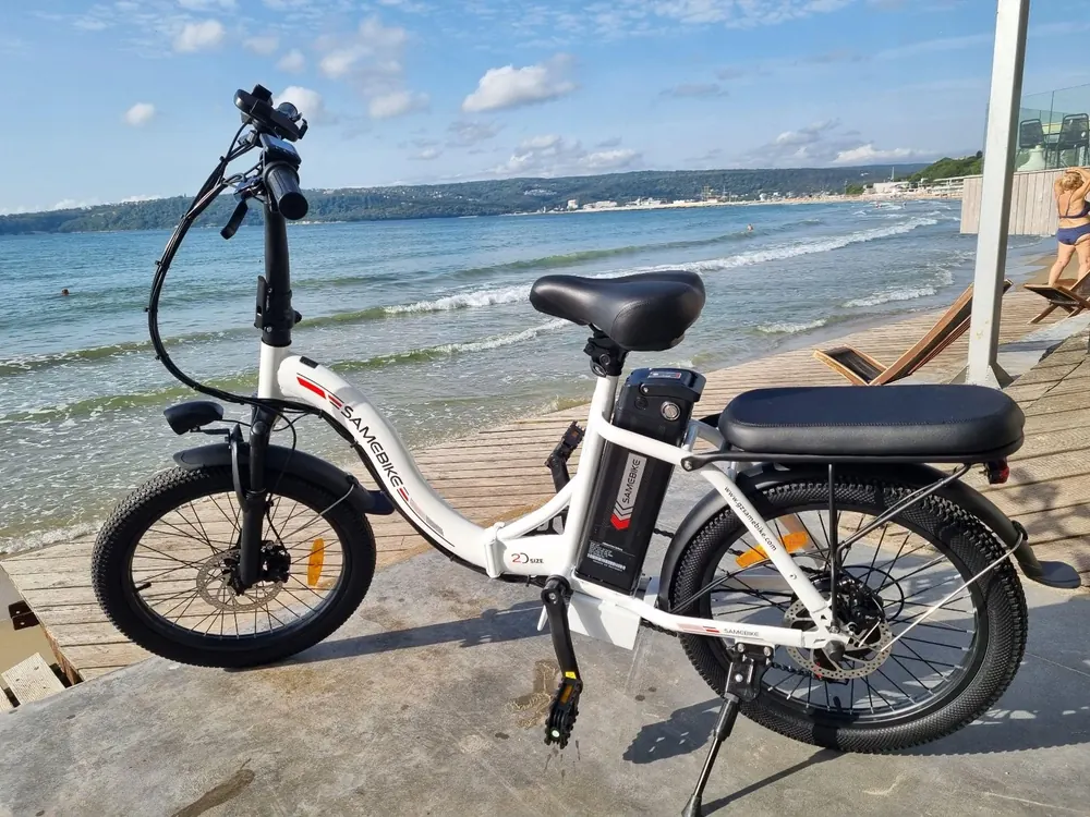 Freno a disco meccanico su bici elettrica pieghevole MTB 560W 12Ah