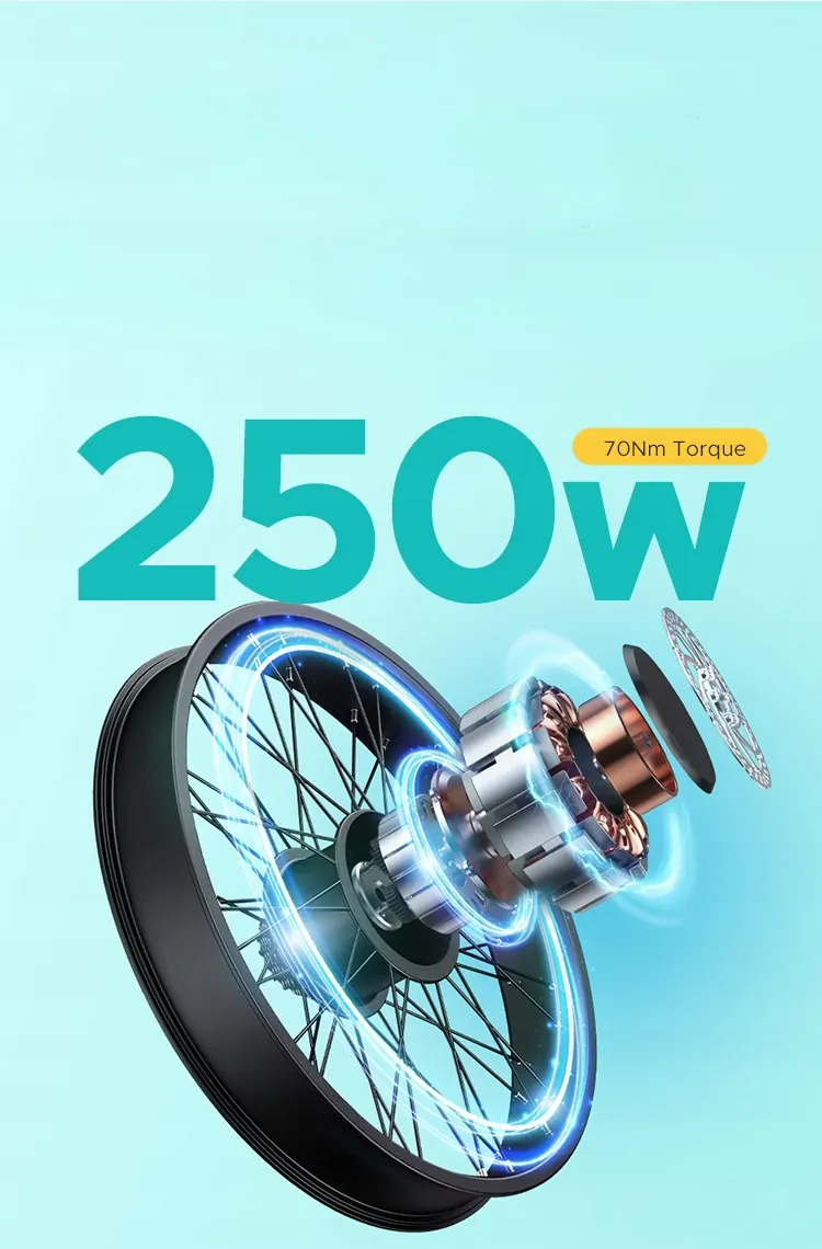 Motore 250W ENGWE E26 ST, coppia 70Nm, pedalata assistita