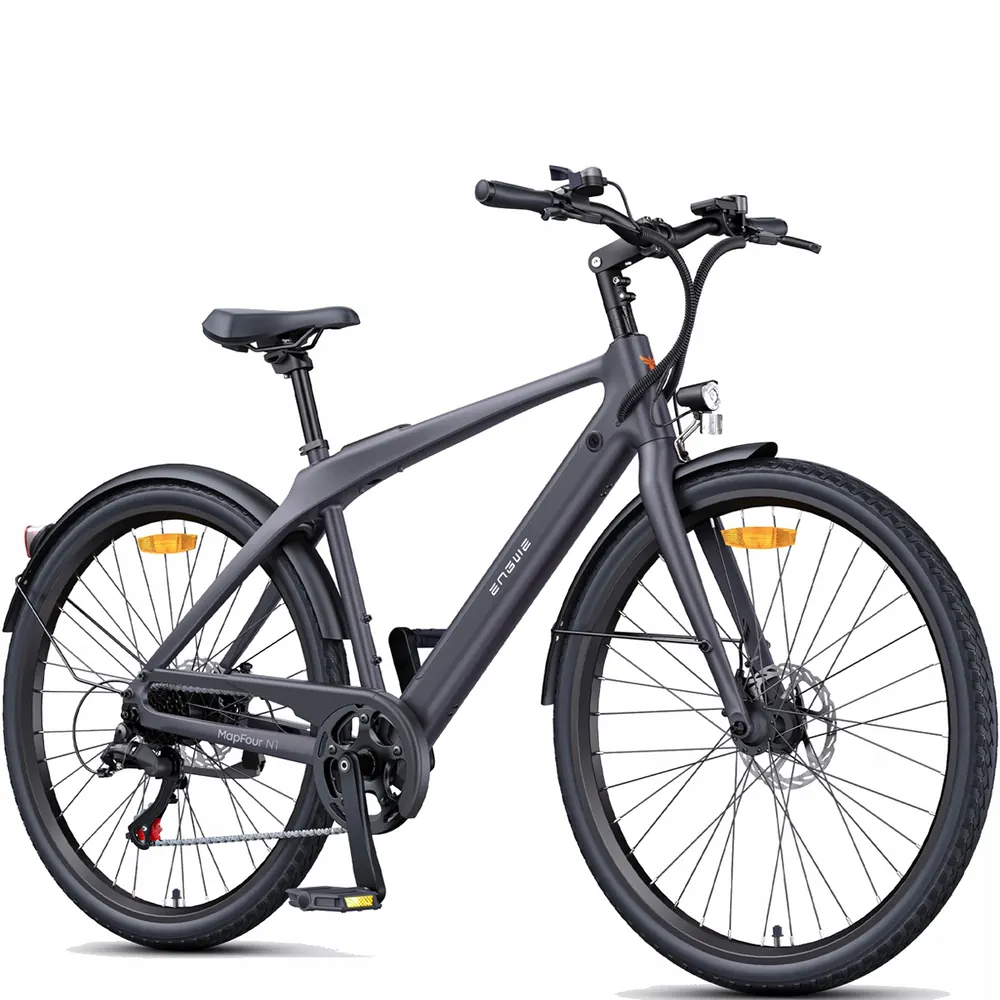 Dettaglio ruota e telaio bici elettrica ENGWE MAPFOUR N1 AIR 250W
