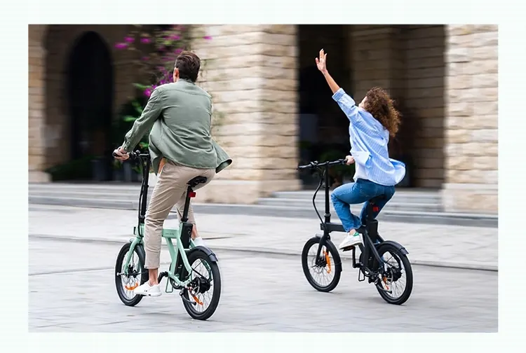 ENGWE P20 colore verde, bici elettrica pieghevole