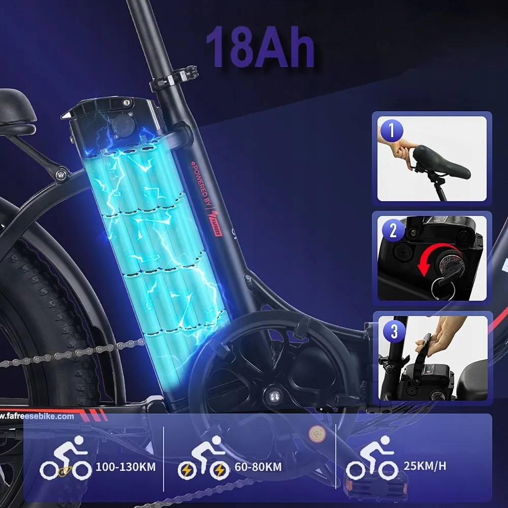 FAFREES F20 Bici Elettrica Pieghevole Fat image 2