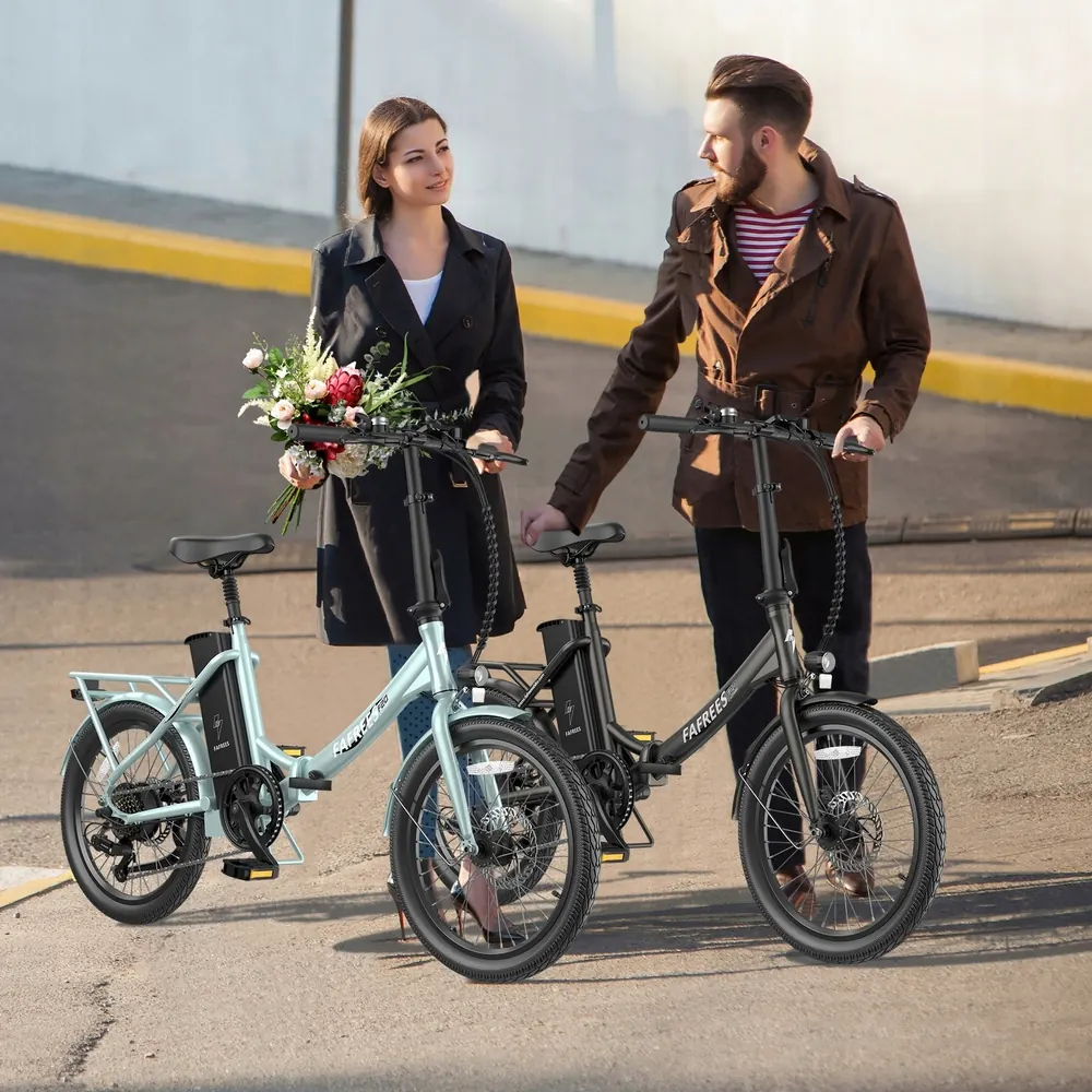 Bici elettrica FAFREES F20 Lasting nera con batteria 18.2Ah e motore 250W