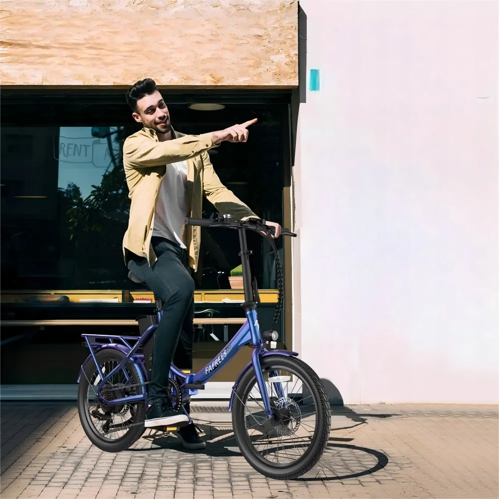 Logo del marchio Fafrees sulla bici elettrica F20 Lasting