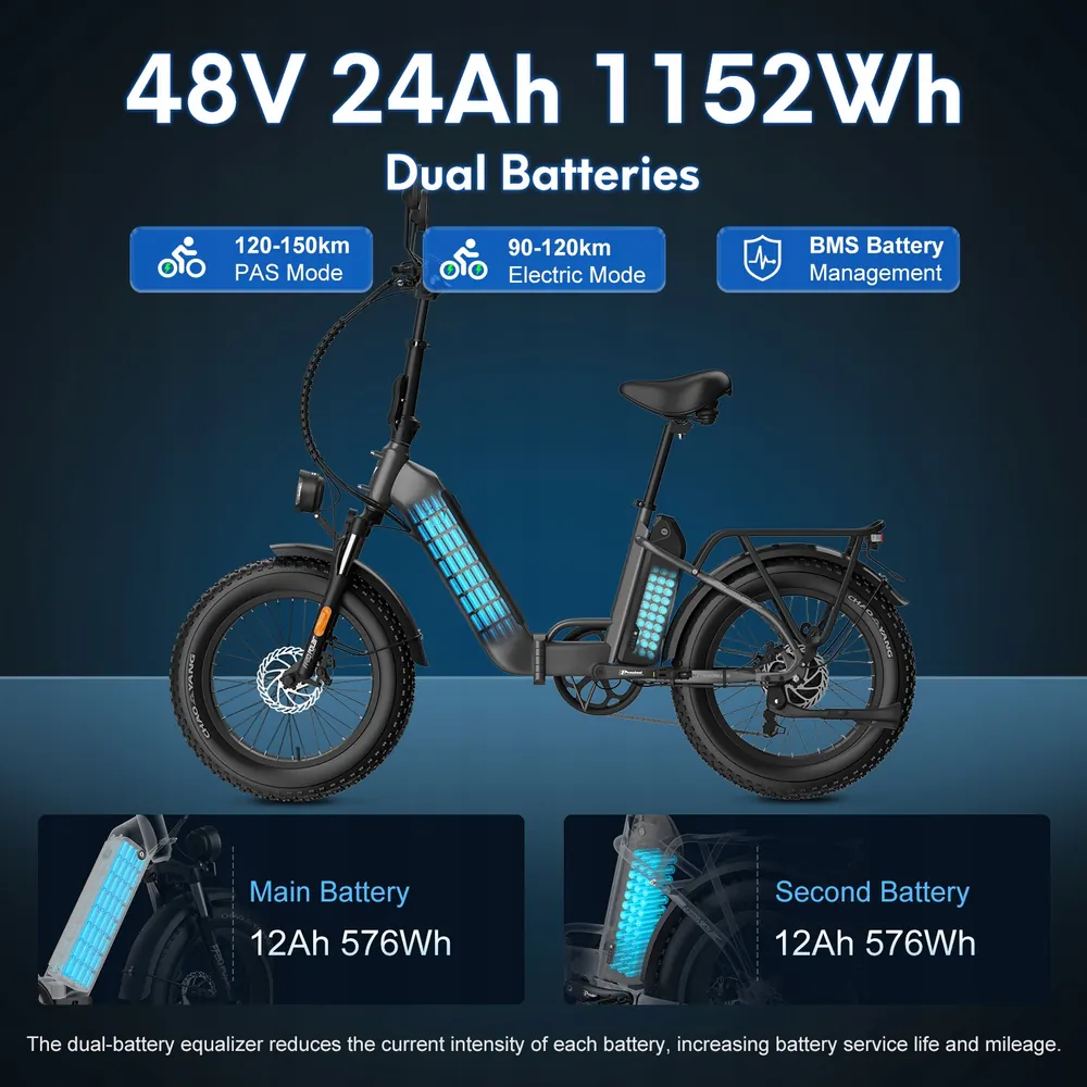 FAFREES FF20 Polar E-Bike Pieghevole 20" image 11