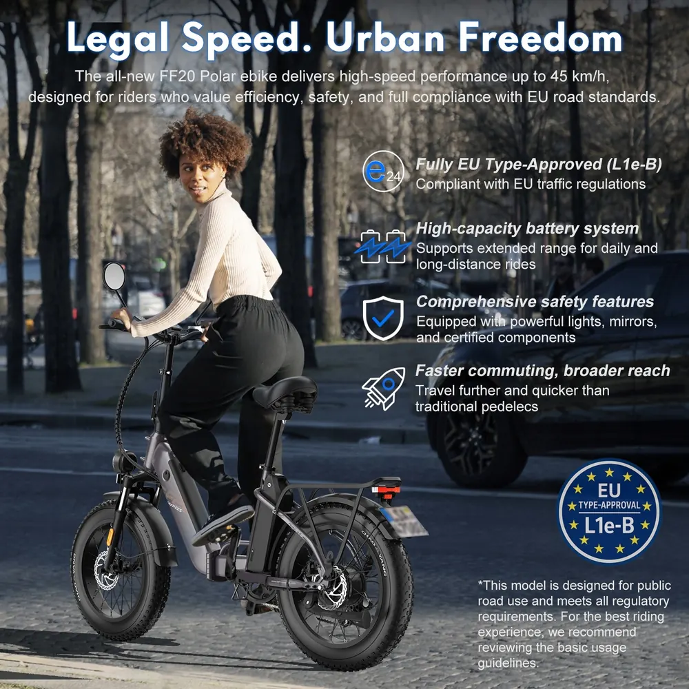 FAFREES FF20 Polar E-Bike Pieghevole 20" image 12