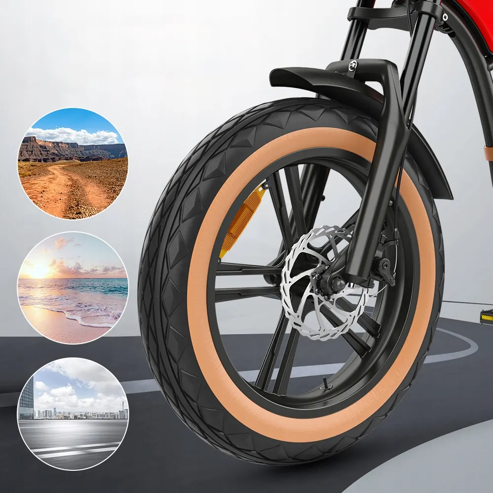 Freni a disco meccanici sulla bici elettrica HIDOES B10