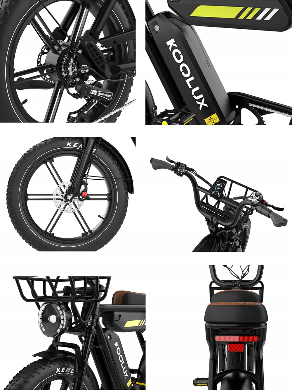 KOOLUX 750W E-Bike Elettrica 20" image 4