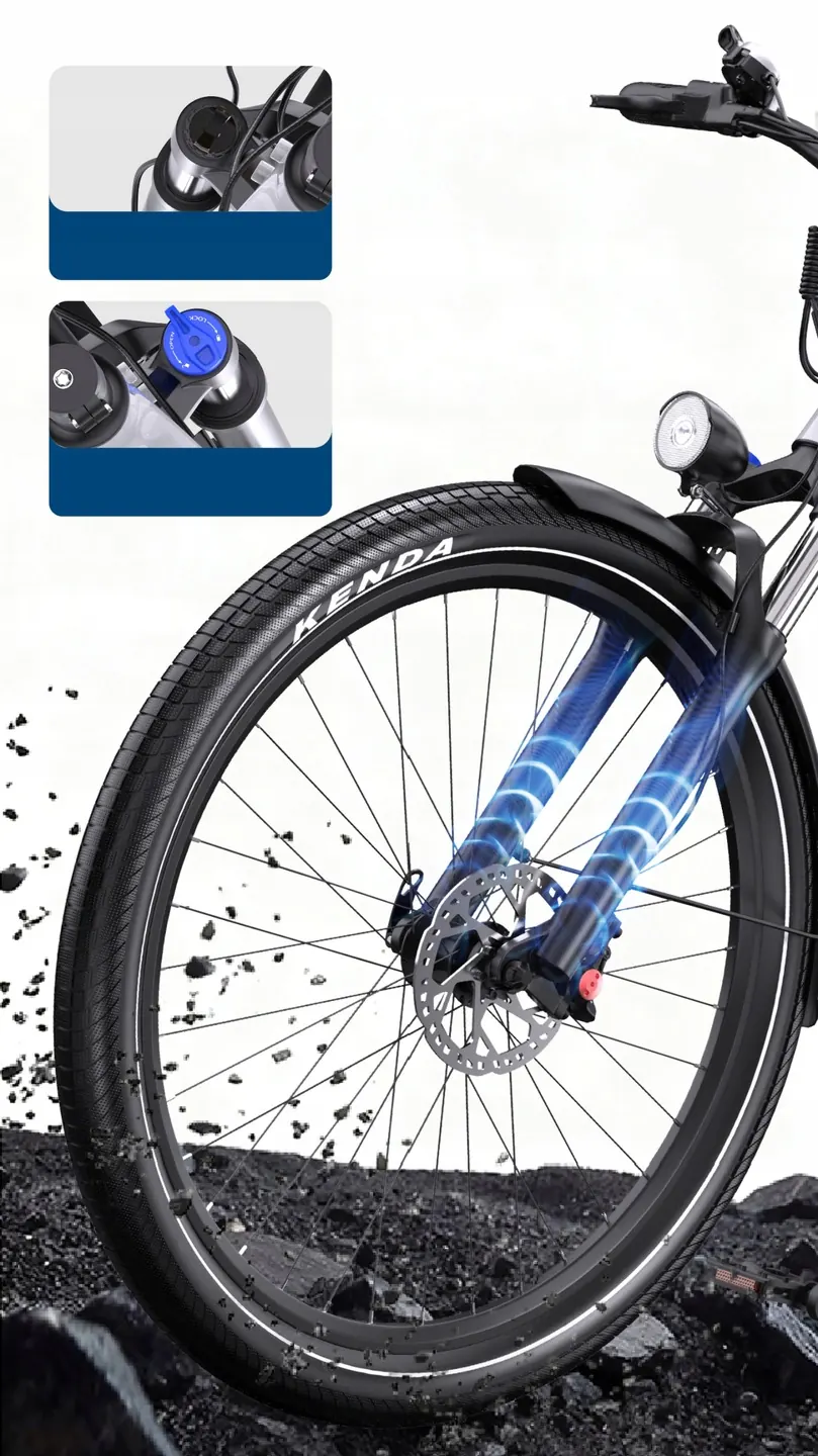 Telaio in alluminio della bici elettrica Onesport OT05 bianca