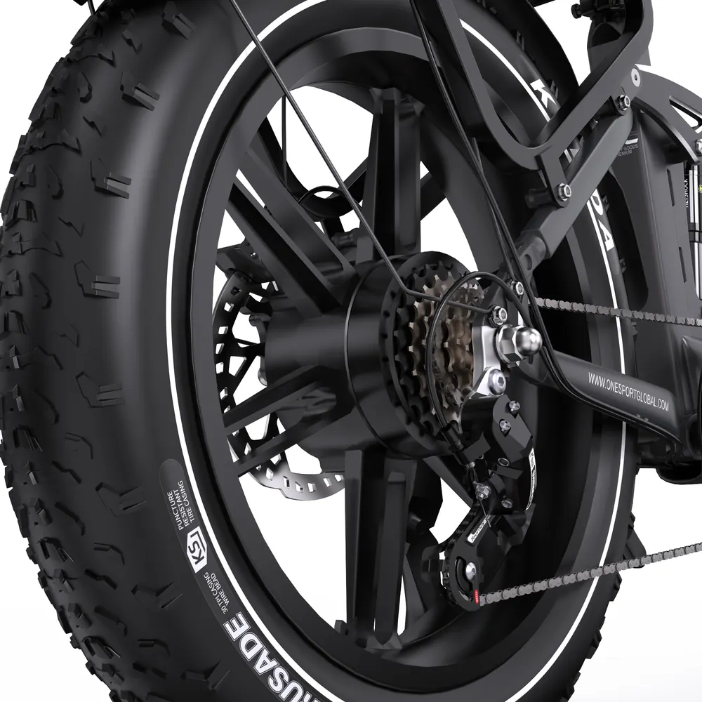 Onesport OT08 PRO bici elettrica con telaio robusto, doppia batteria 48V36AH.