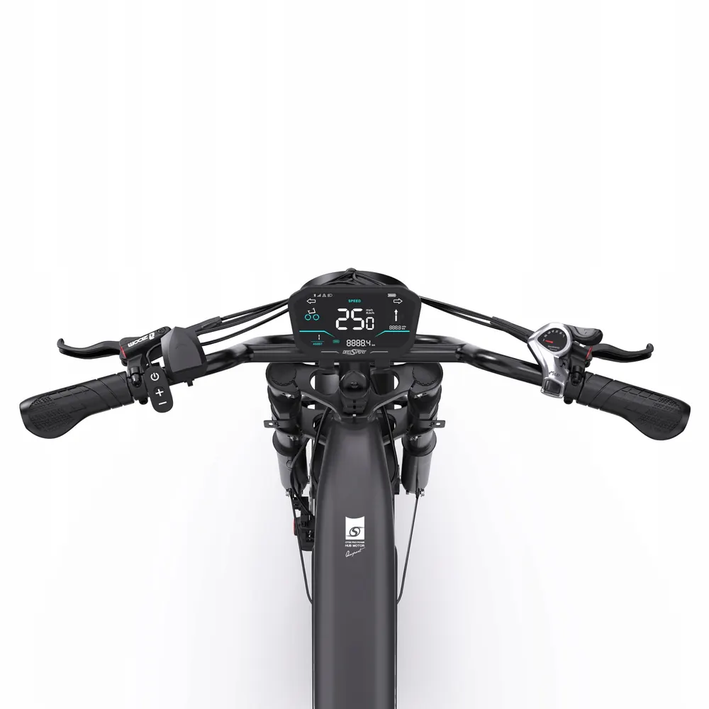 Onesport OT08 PRO bici elettrica colore grigio con doppia batteria 48V36AH.