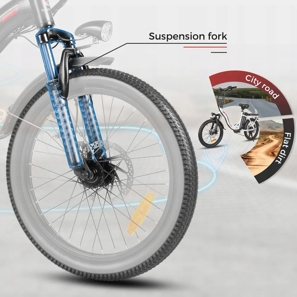 SAMEBIKE CY20 Bici Elettrica Pieghevole image 12