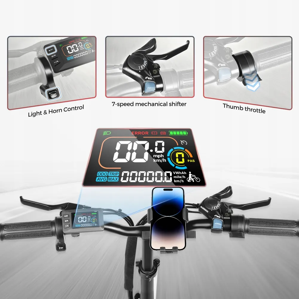SAMEBIKE CY20 Bici Elettrica Pieghevole image 4