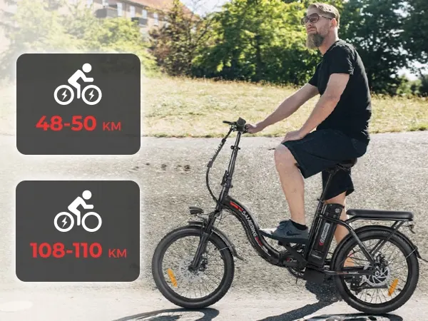 SAMEBIKE CY20 bici elettrica adatta a utenti 150-210 cm