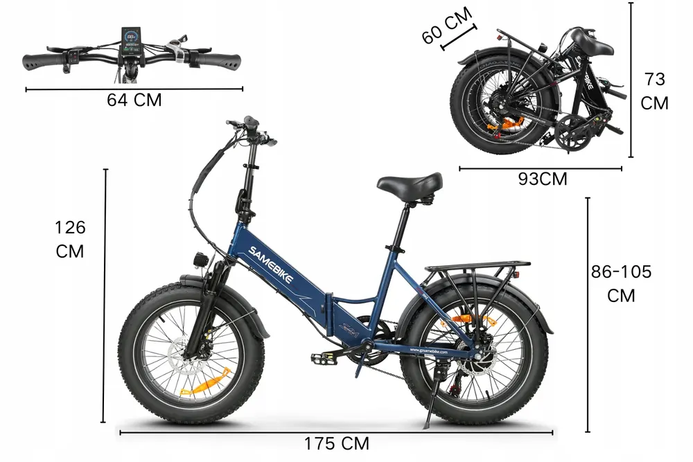 SAMEBIKE LOTDM200-II City E-Bike image 2