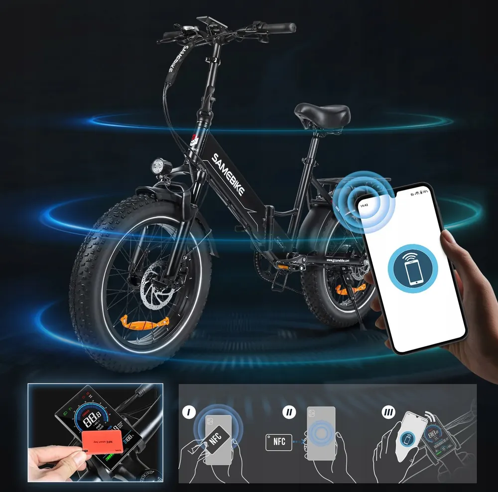 Telaio da 16 pollici della bici elettrica SAMEBIKE LOTDM200-II