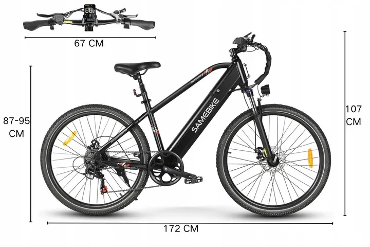 Modello 2024 della bici elettrica SAMEBIKE RS-A01 MEN1.0