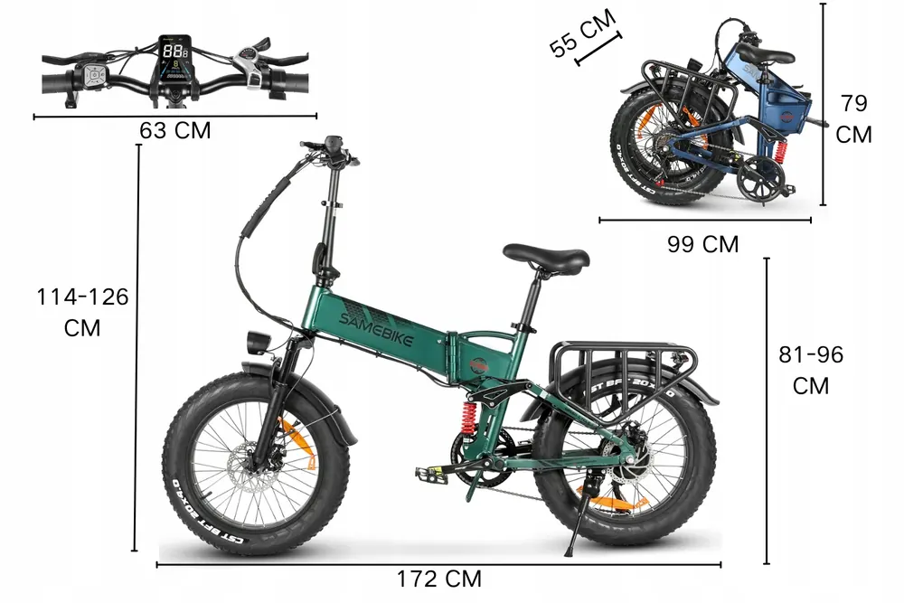 SAMEBIKE RS-A02 PRO Mountain Bike Elettrico Pieghevole image 2