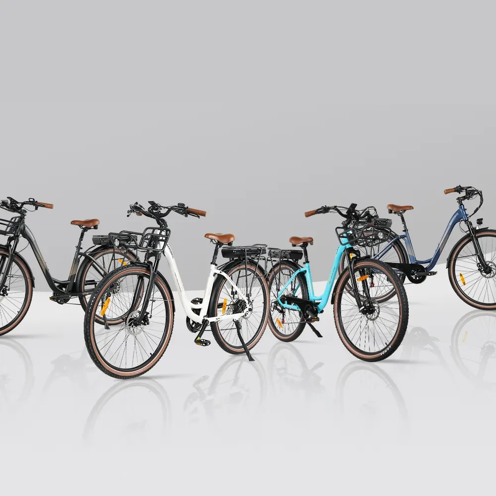 Bici elettrica Samebike RS-A07 28 pollici blu con batteria 13Ah e motore 750W