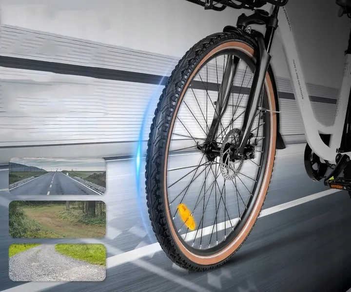 Bicicletta elettrica Samebike RS-A07 con telaio in alluminio e batteria 13Ah