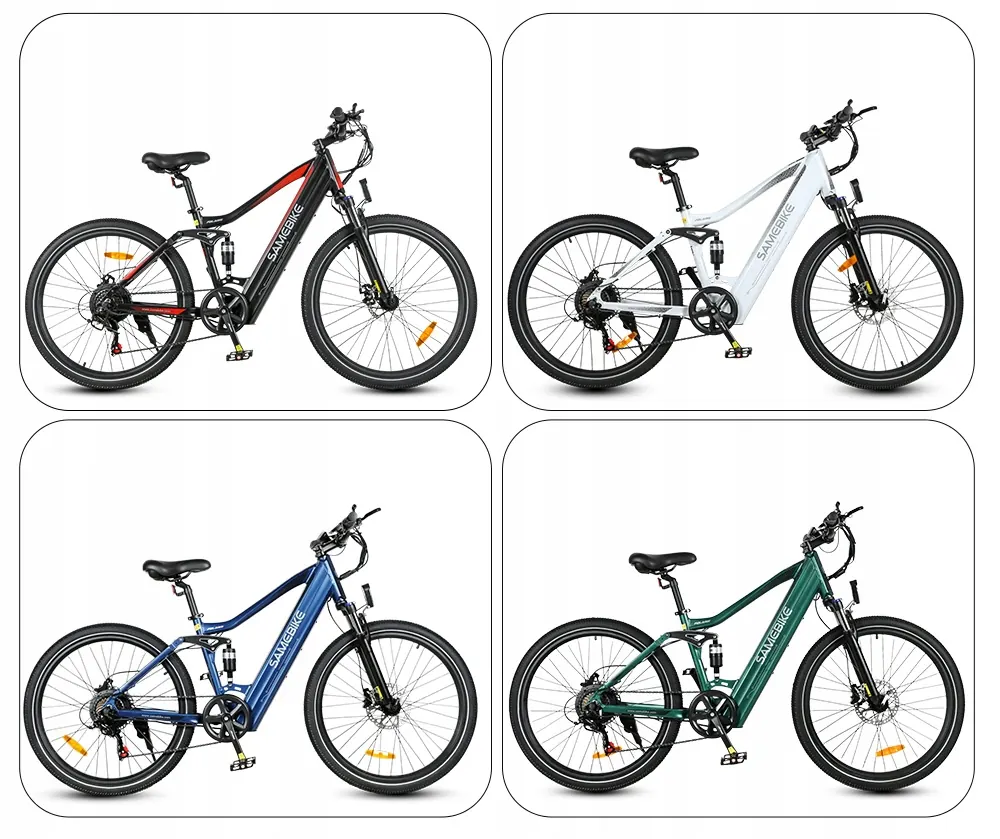 Samebike XD26-II nera con telaio L, ruote 26 pollici e sella regolabile.
