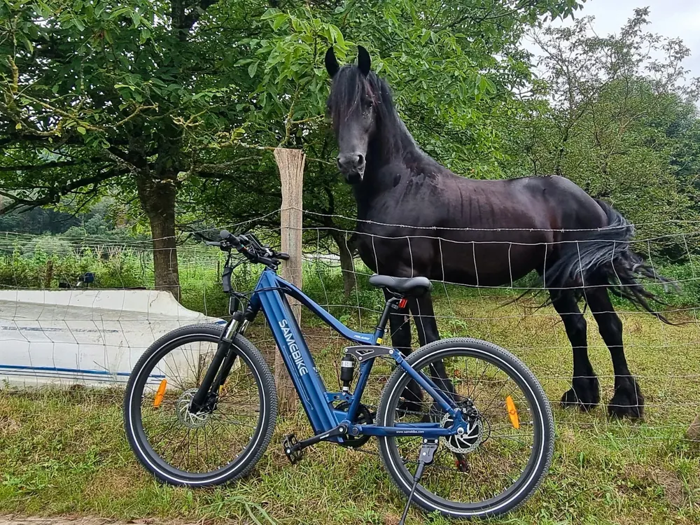 Batteria inclusa per la bici elettrica Samebike XD26-II 750W con autonomia 110 km