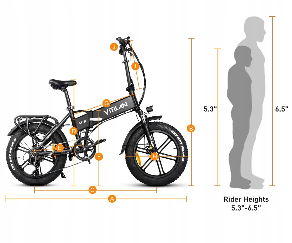 VITILAN V3 2.0 Bici Elettrica Pieghevole image 12