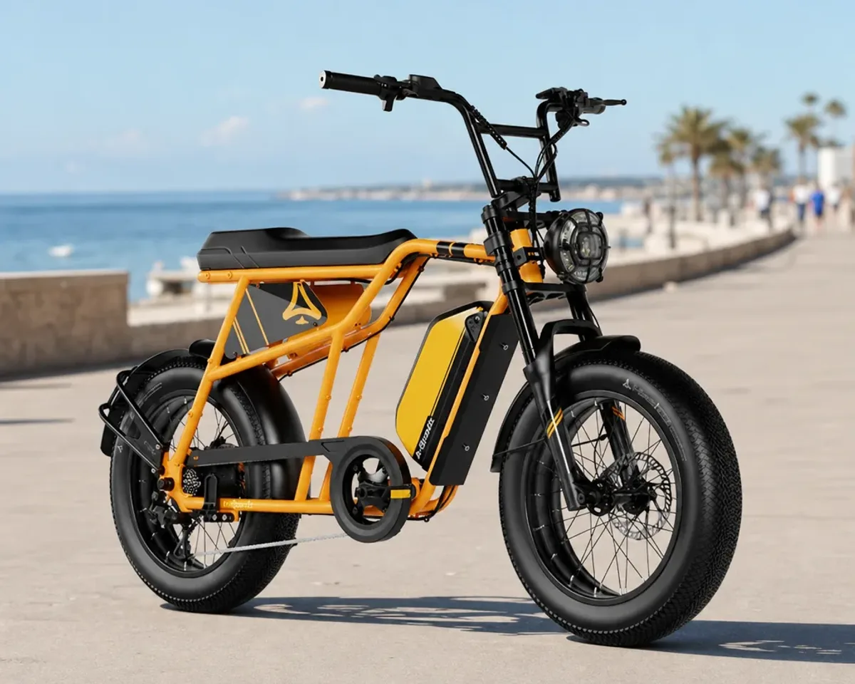 Bici elettrica su pista ciclabile in Italia