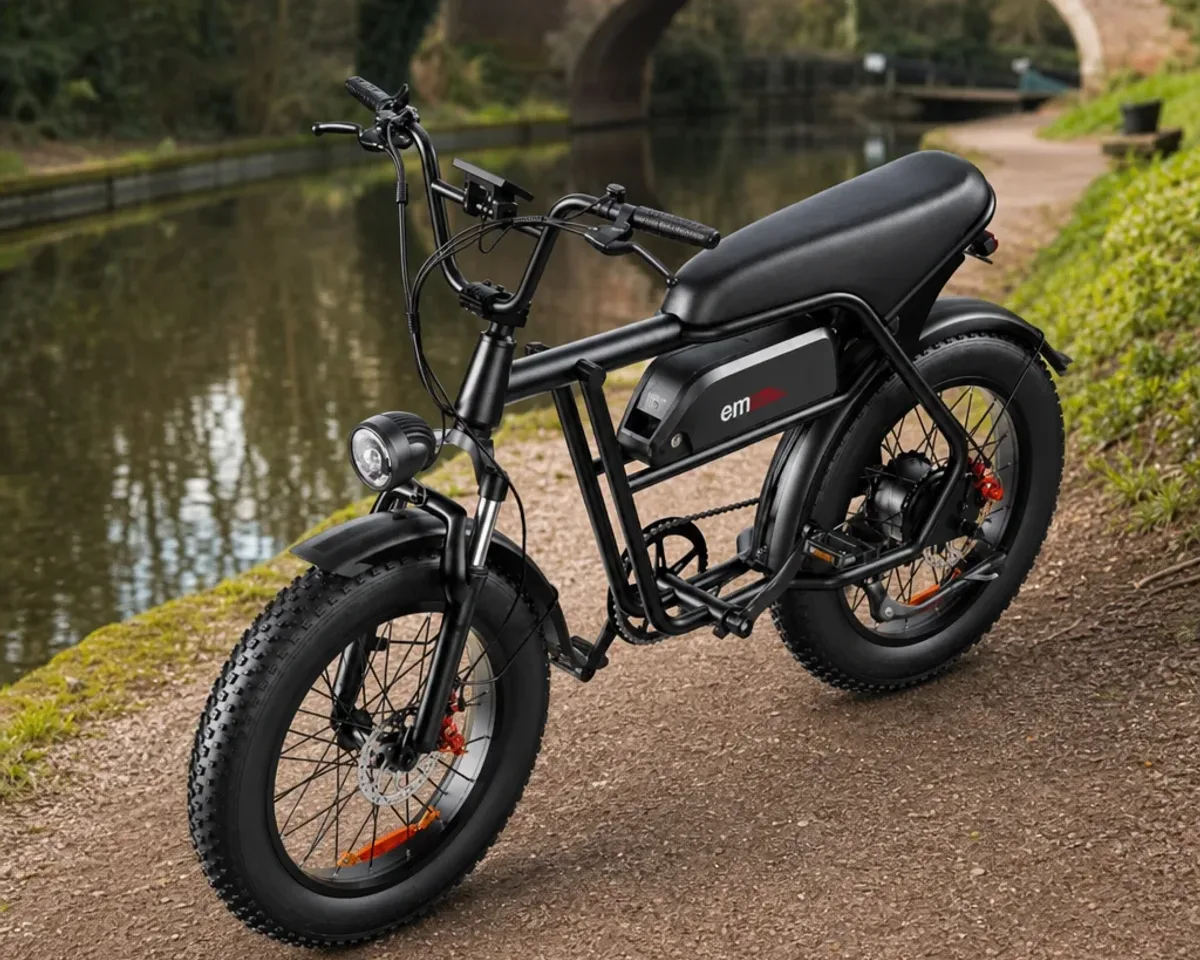 Confronto tra una e-bike con pneumatici fat e una con pneumatici standard