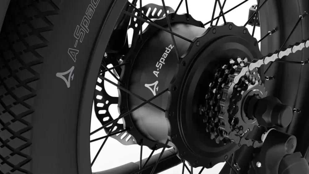 A-Spadz CAVET Air Bici Elettrica Fat Bike image 3
