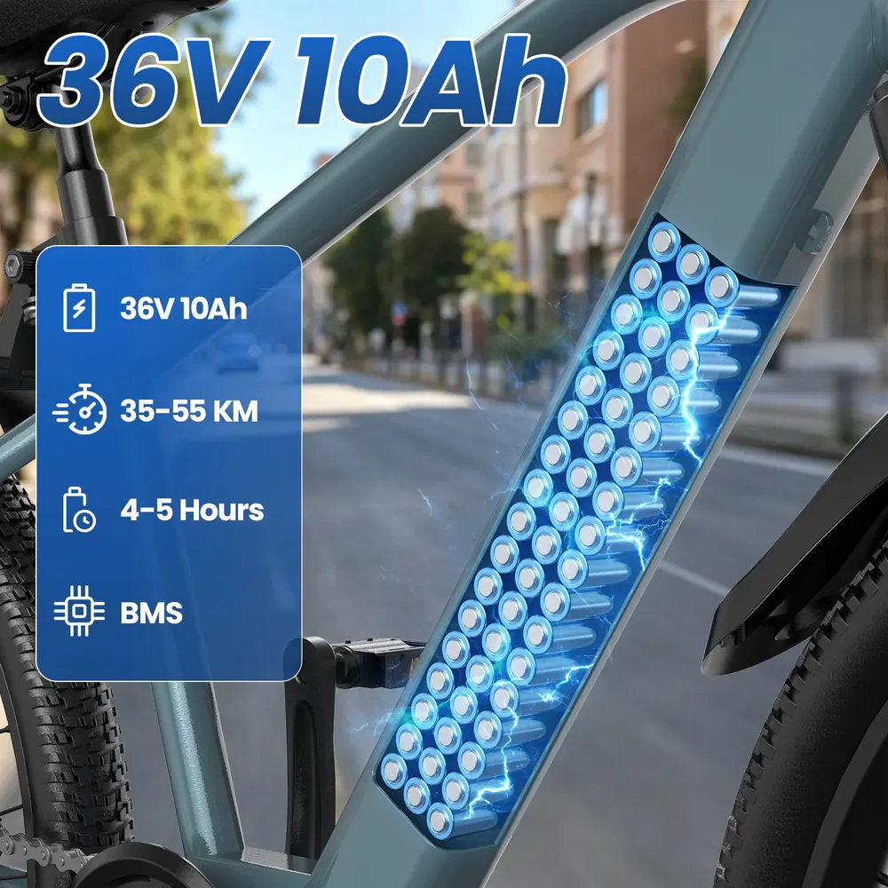 E-bike Aairsk GT300 parzialmente assemblata e regolata, pronta per l'uso