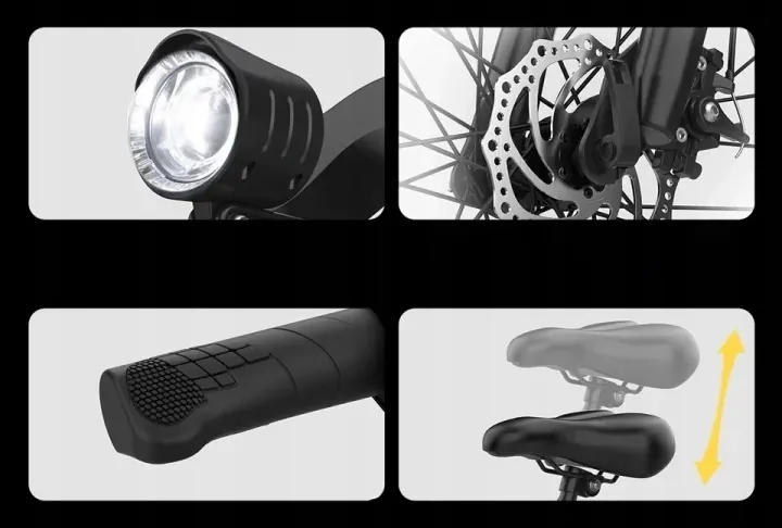 Bici elettrica unisex Aairsk Q7, adatta a uomini e donne