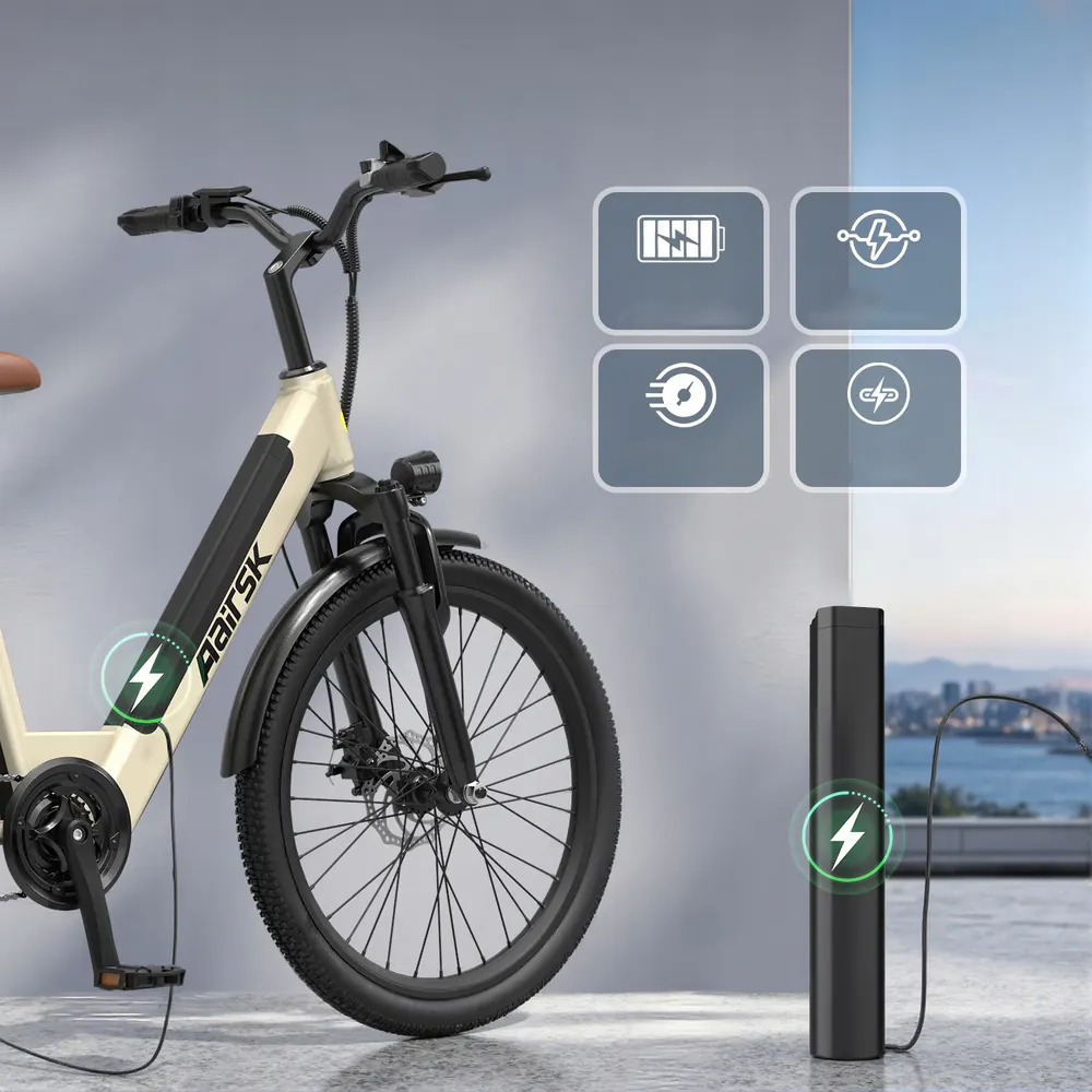 Motore 250W della bici elettrica Aairsk S600 con autonomia 75km