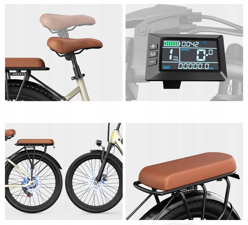 Bici elettrica Aairsk S600 con carico massimo 120 kg