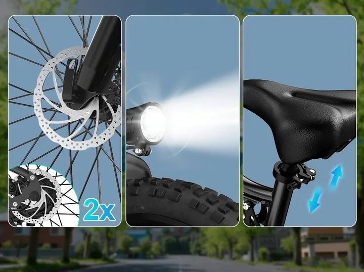 Ruota da 26 pollici della eMTB Aairsk XT90 con motore 1000W