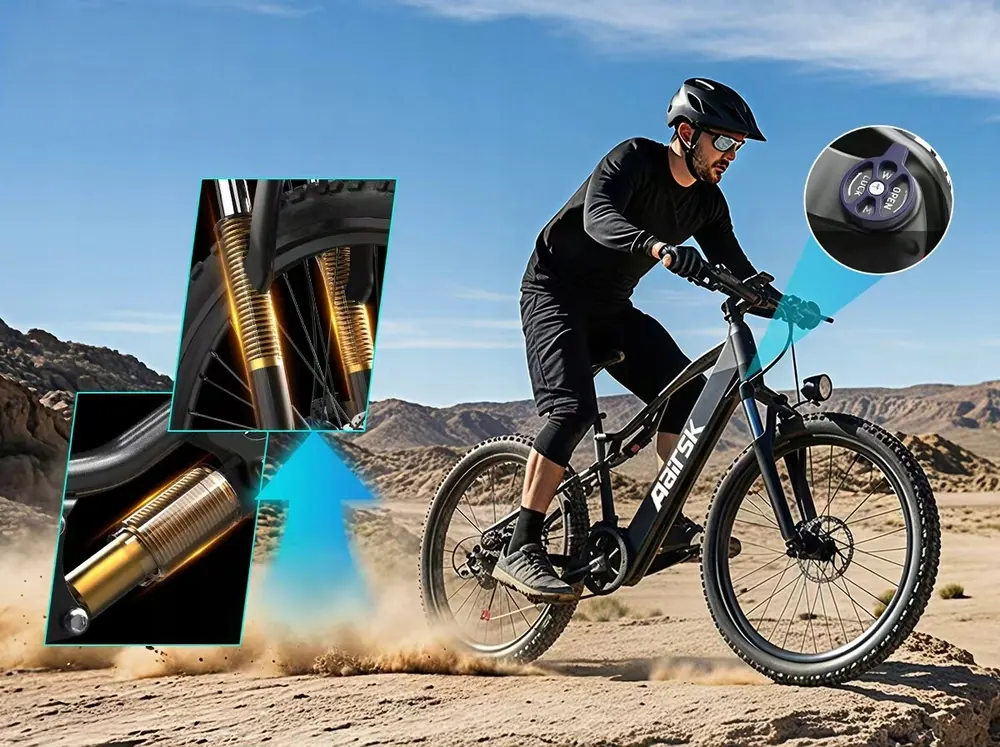 Telaio in carbonio della bici elettrica Aairsk XT90 1000W