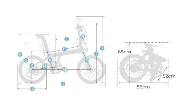 ADO Air 20 Bici Elettrica Pieghevole image 2