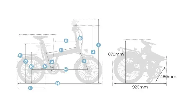 ADO Air 20 Pro Bici Elettrica Pieghevole image 2