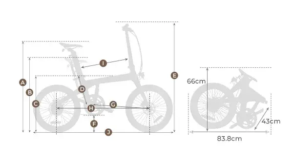 ADO Air Carbon Bici Elettrica Pieghevole image 2