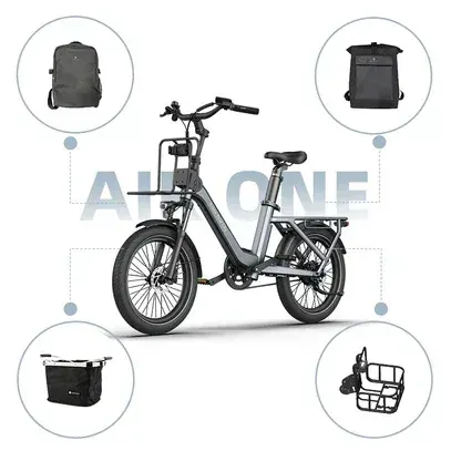 Dettaglio del motore BAFANG da 250W e trasmissione a cinghia in carbonio sulla ADO Air One Pro | Ultra.
