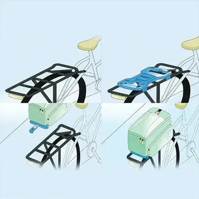 Batteria rimovibile integrata nel tubo sella della ADO Air One Pro | Ultra, con sistema G-Drive BSR.